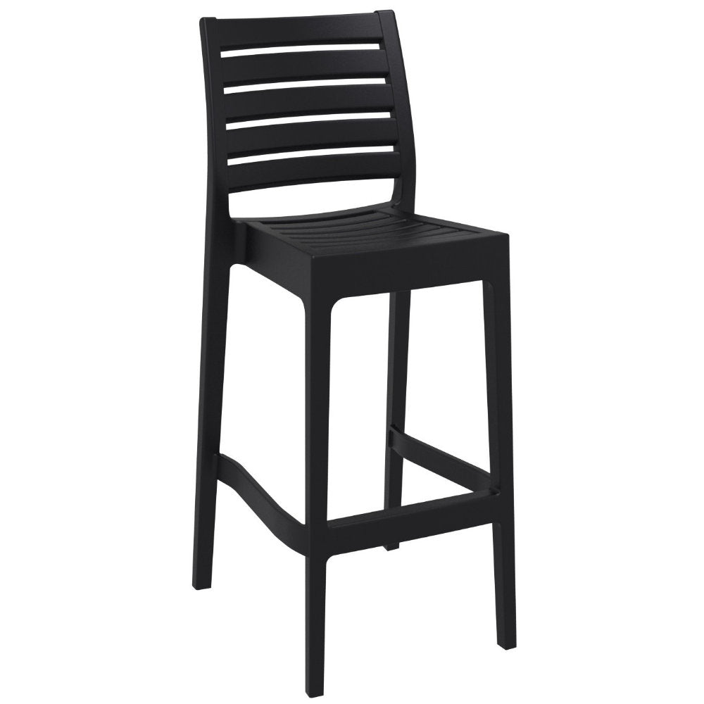 Compamia Sky Ares Square Bar Set with 2 Barstools Black/Dark Gray/Taupe/White