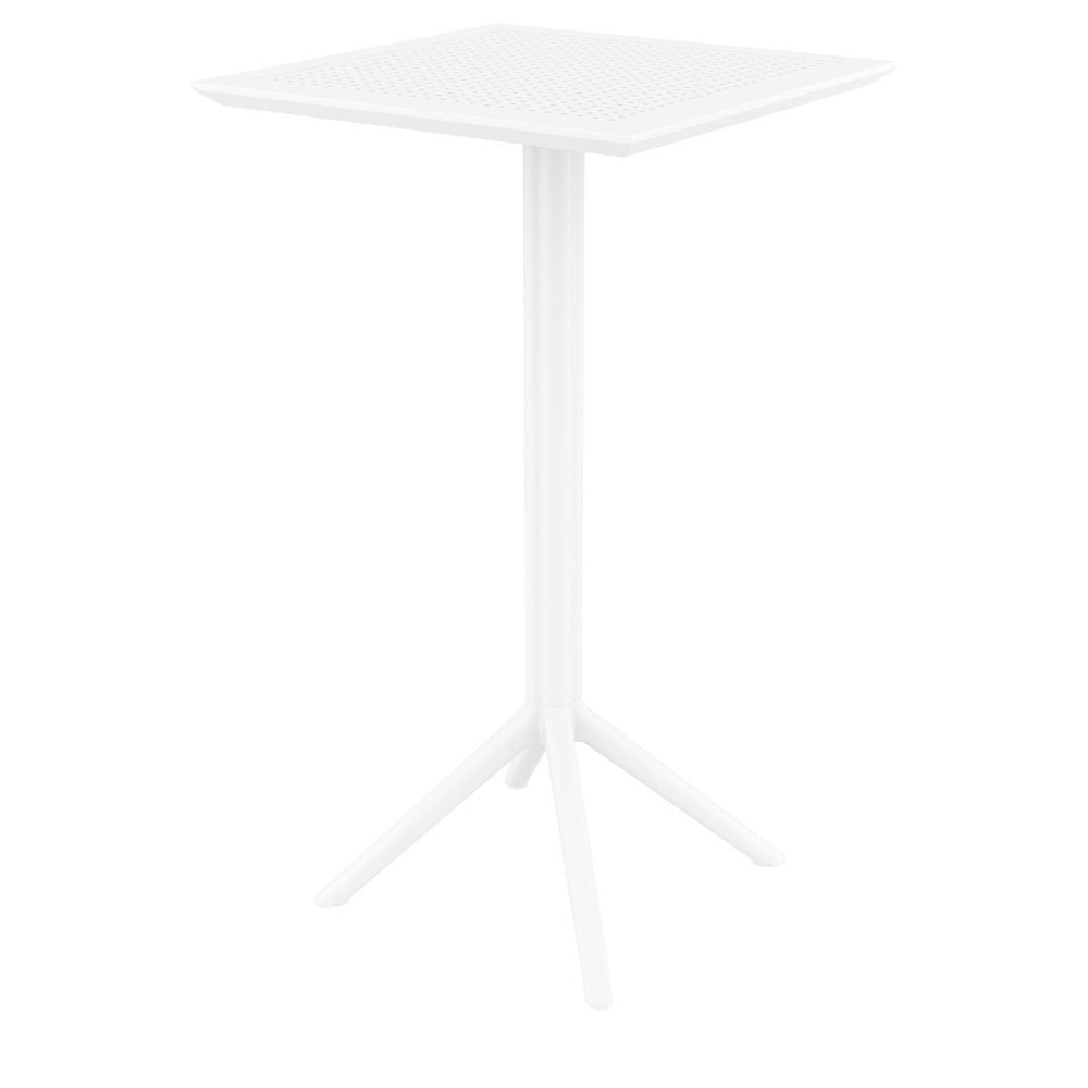 Compamia Sky Air Square Bar Set with 2 Barstools Black/Dark Gray/Taupe/White