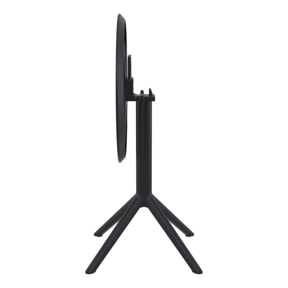 Compamia Sky Round Folding Table 24 inch Black/Taupe/Dark Grey/Olive Green/White