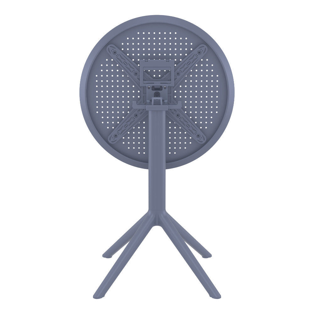 Compamia Sky Round Folding Table 24 inch Black/Taupe/Dark Grey/Olive Green/White