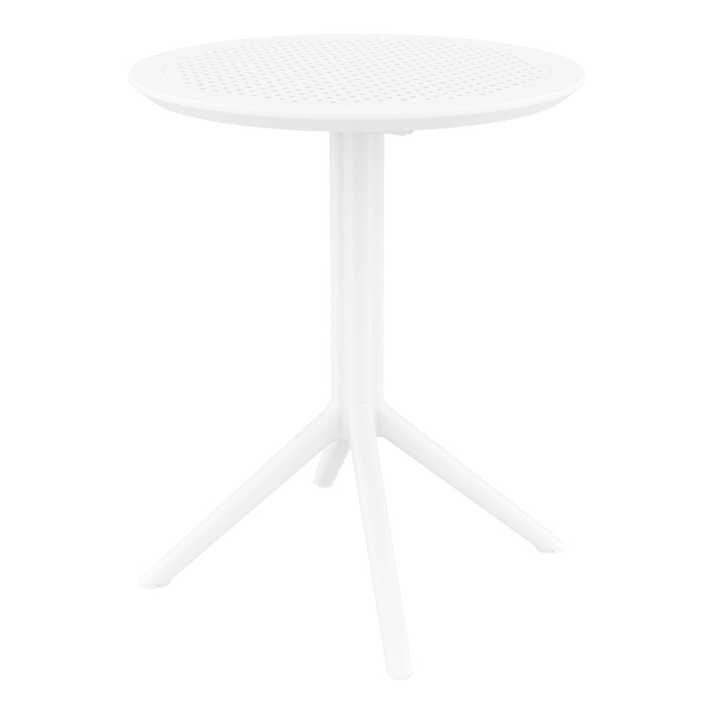 Compamia Sky Round Folding Table 24 inch Black/Taupe/Dark Grey/Olive Green/White