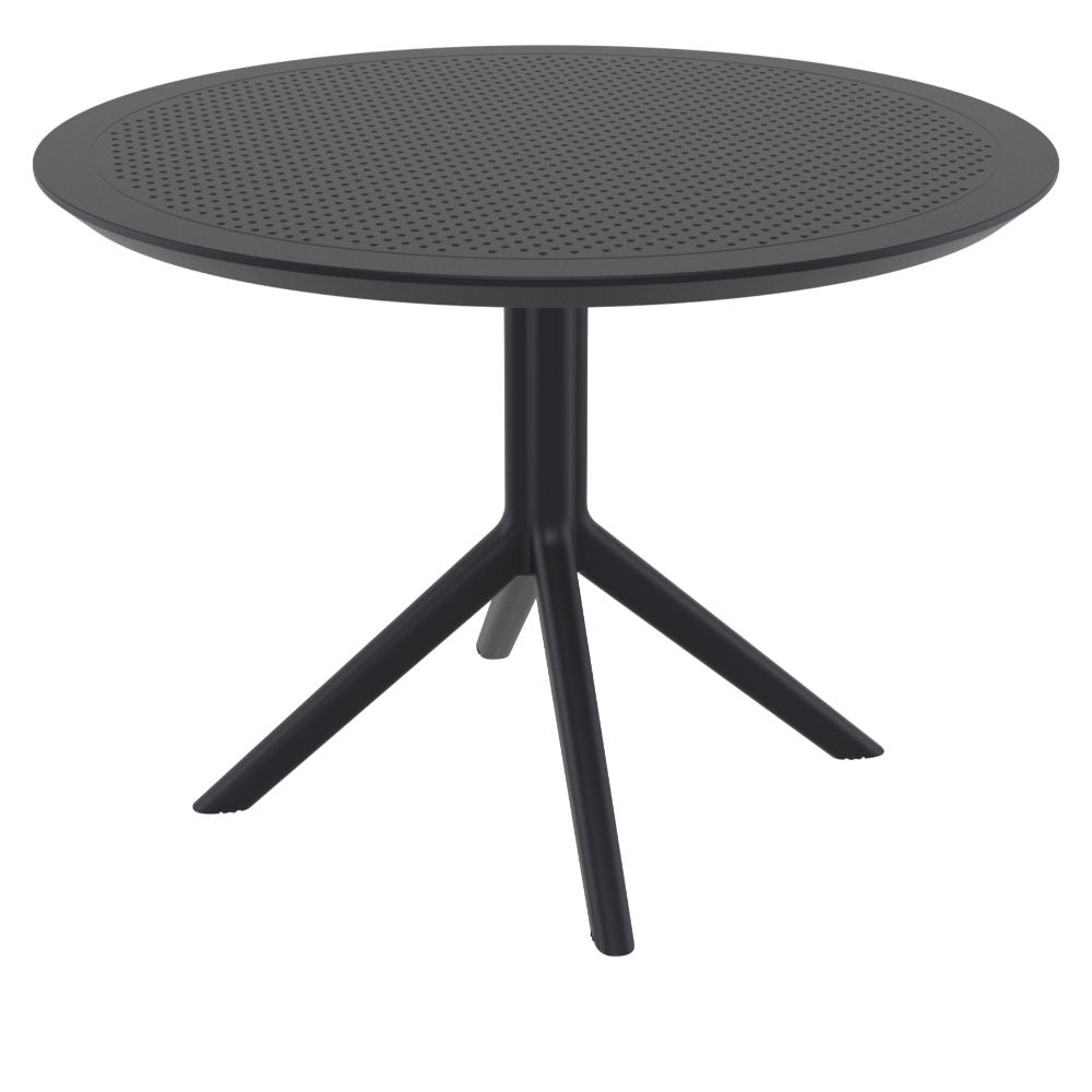 Compamia Sky Round Folding Table 42 inch Black/Dark Gray/Taupe/Olive Green/White