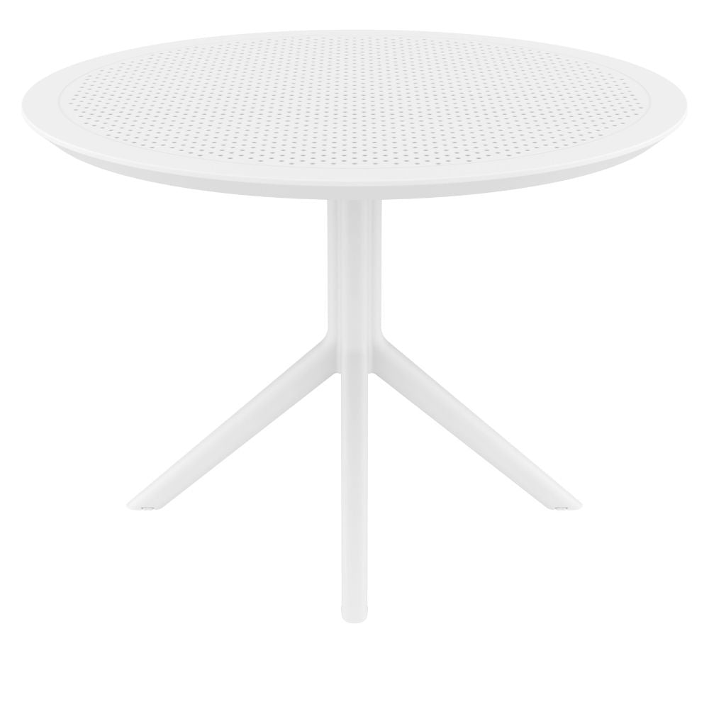 Compamia Sky Round Folding Table 42 inch Black/Dark Gray/Taupe/Olive Green/White