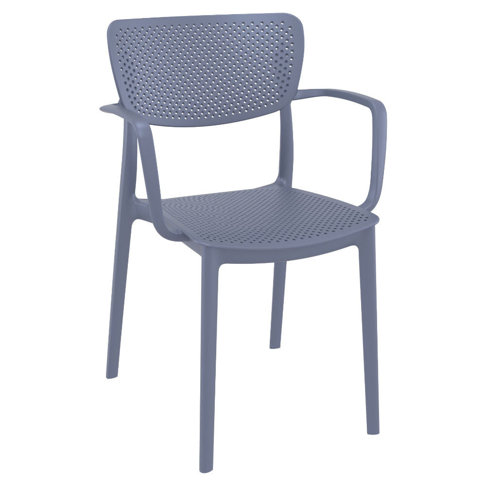 Compamia Loft Bistro Set 3 Piece with 27 inch Table Top in Black/Dark Gray/Taupe/Olive Green/White