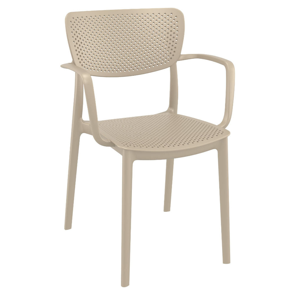 Compamia Loft Bistro Set 3 Piece with 24 inch Table Top in Black/Dark Gray/Taupe/Olive Green/White
