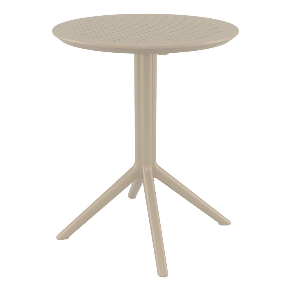 Compamia Loft Bistro Set 3 Piece with 24 inch Table Top in Black/Dark Gray/Taupe/Olive Green/White