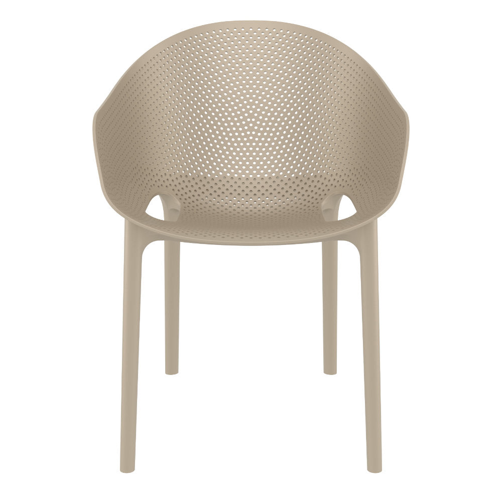 Compamia Sky Pro Stacking Dining Chair In Black/Gray/Taupe/Marsala/Olive Green/White - Set of 2