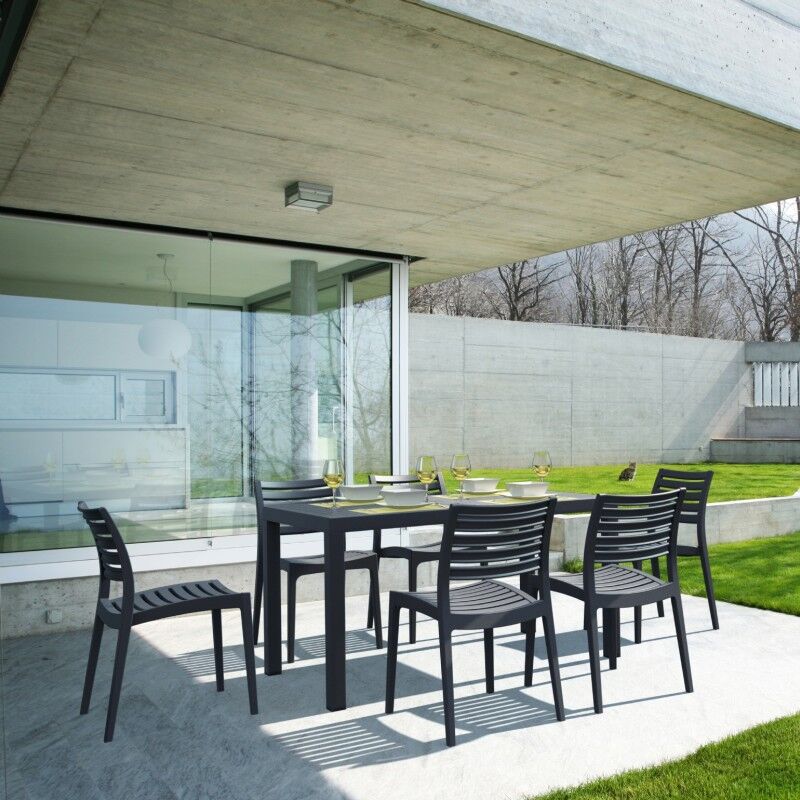 Compamia Ares Resin Rectangle Dining Set with 6 Chairs