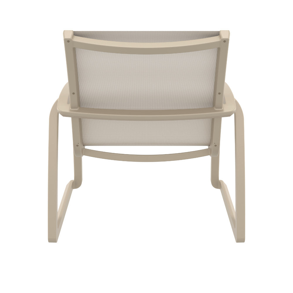 Compamia Pacific Club Arm Chair in Black/Dark Gray/Taupe/White Frame- Set of two