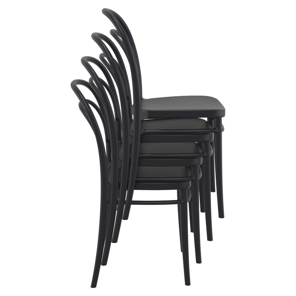 Compamia Marie Resin Outdoor Chair Black/Olive Green/White - Set of 2