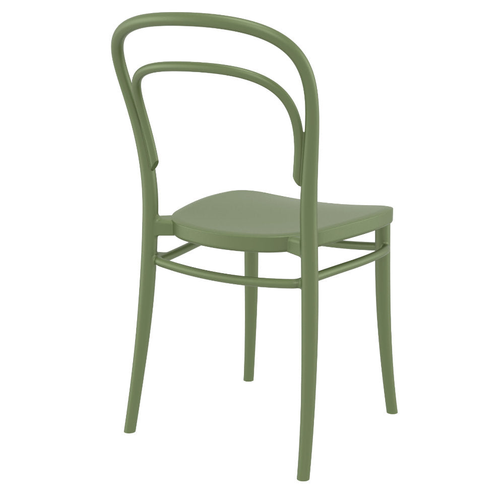 Compamia Marie Resin Outdoor Chair Black/Olive Green/White - Set of 2