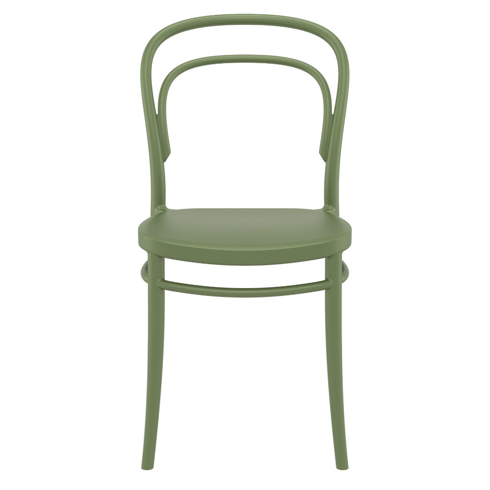 Compamia Marie Resin Outdoor Chair Black/Olive Green/White - Set of 2