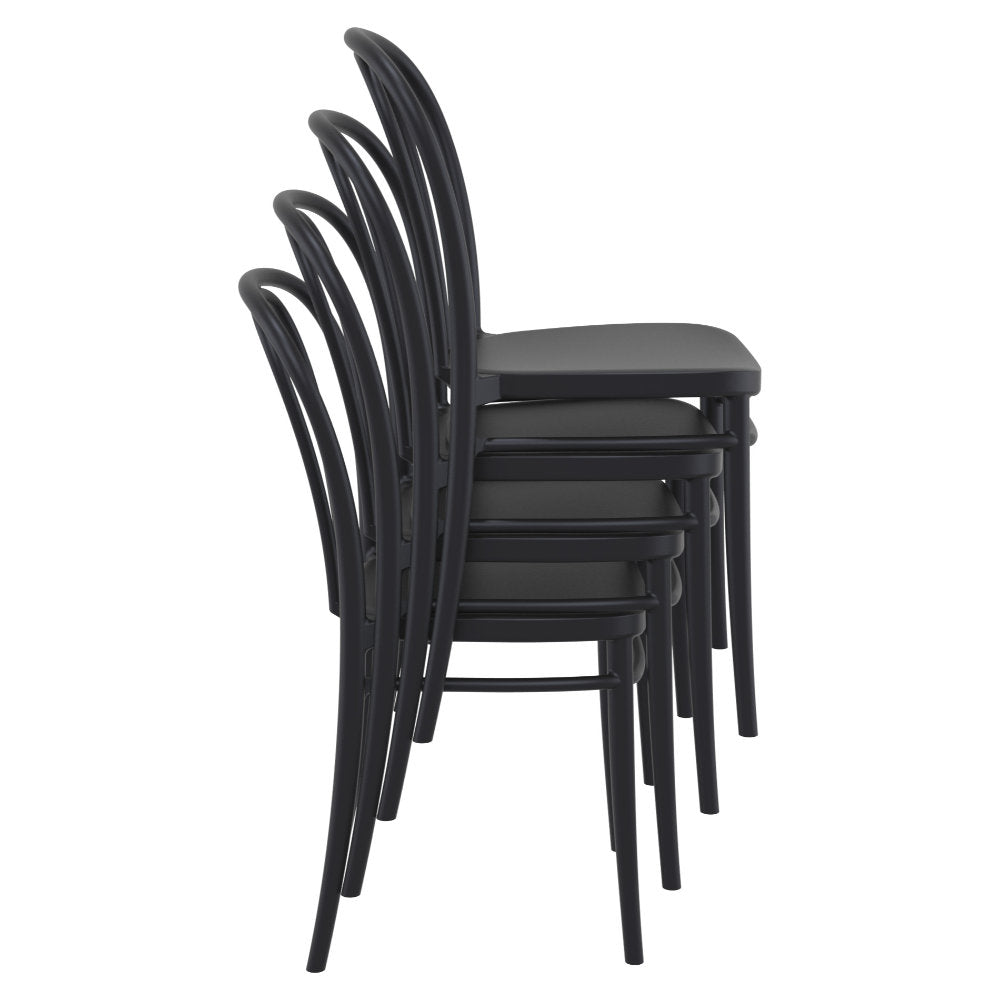 Compamia Victor Resin Outdoor Chair Black/Dark Gray/Taupe/Olive Green/White - Set of 2