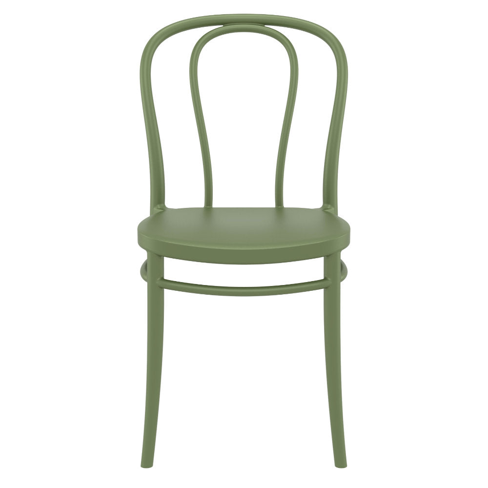 Compamia Victor Resin Outdoor Chair Black/Dark Gray/Taupe/Olive Green/White - Set of 2