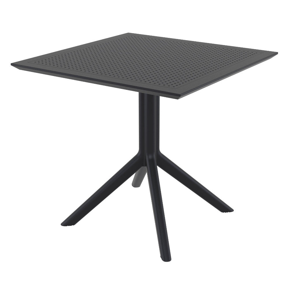 Compamia Victor Patio Dining Set with 4 Chairs in Black/Dark Gray/Taupe/Olive Green/White