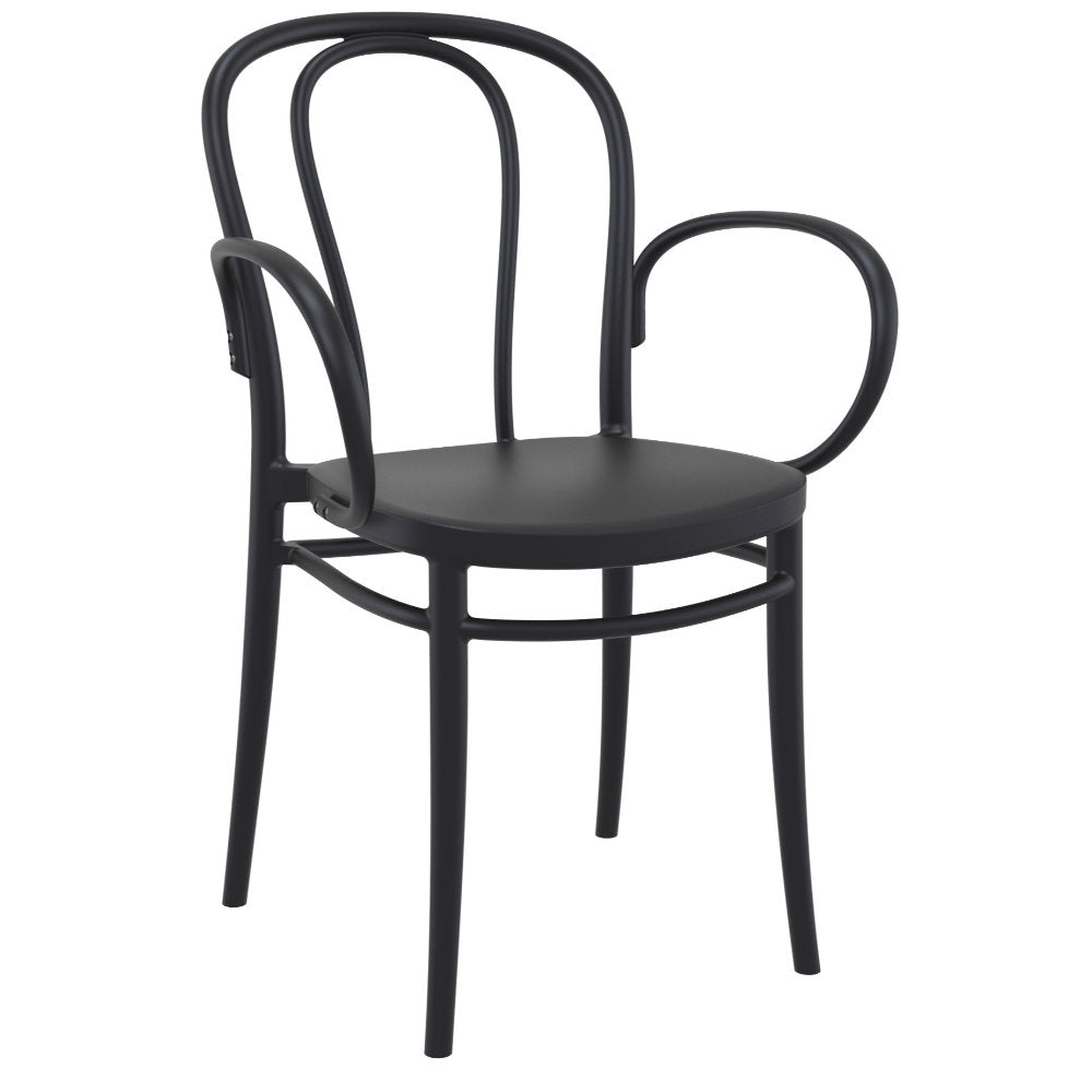 Compamia Victor XL Resin Outdoor Chair Black/Dark Gray/Taupe/Olive Green/White - Set of 2