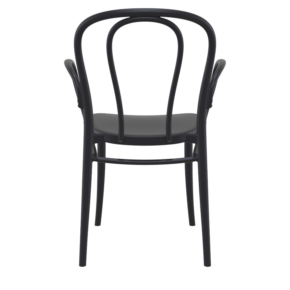 Compamia Victor XL Resin Outdoor Chair Black/Dark Gray/Taupe/Olive Green/White - Set of 2