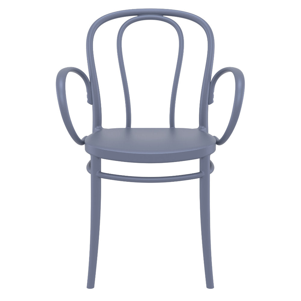 Compamia Victor XL Resin Outdoor Chair Black/Dark Gray/Taupe/Olive Green/White - Set of 2