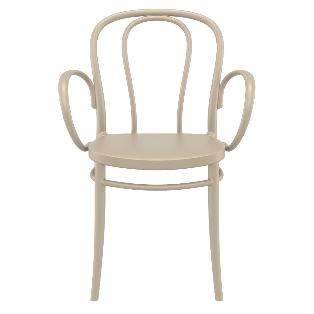 Compamia Victor XL Resin Outdoor Chair Black/Dark Gray/Taupe/Olive Green/White - Set of 2