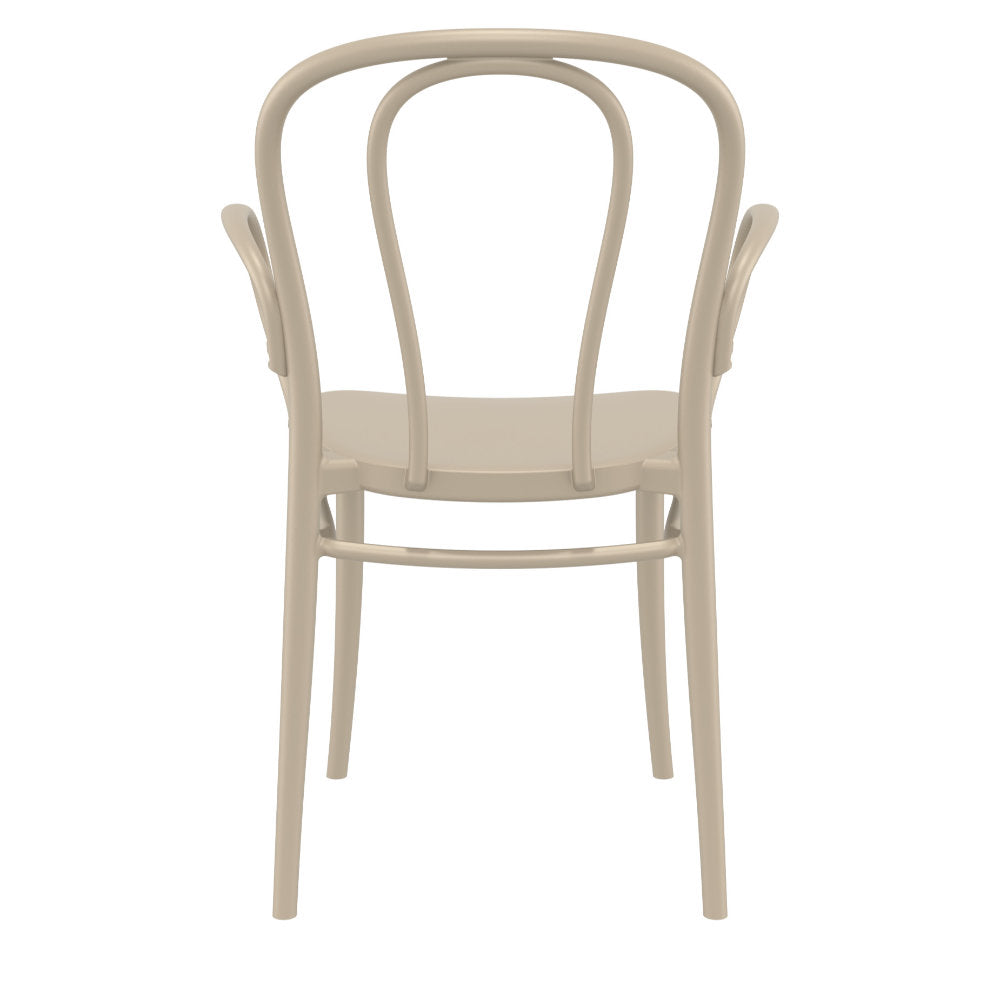 Compamia Victor XL Resin Outdoor Chair Black/Dark Gray/Taupe/Olive Green/White - Set of 2