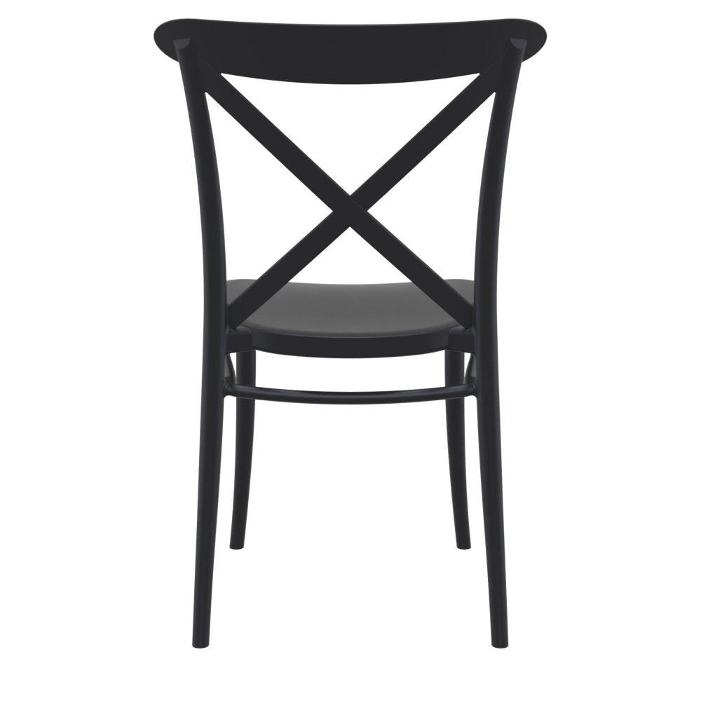 Compamia Cross Resin Outdoor Chair Black/Dark Gray/Taupe/Olive Green/White - Set of 2