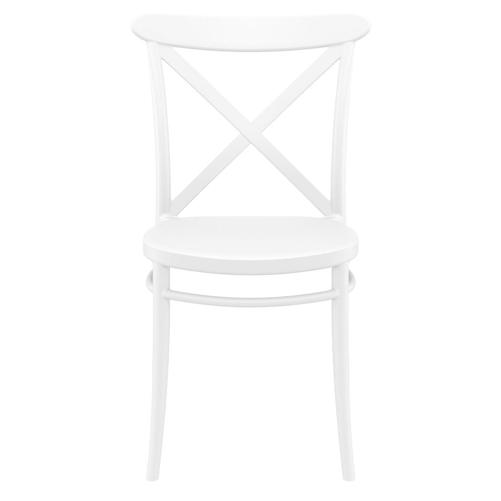 Compamia Cross Resin Outdoor Chair Black/Dark Gray/Taupe/Olive Green/White - Set of 2