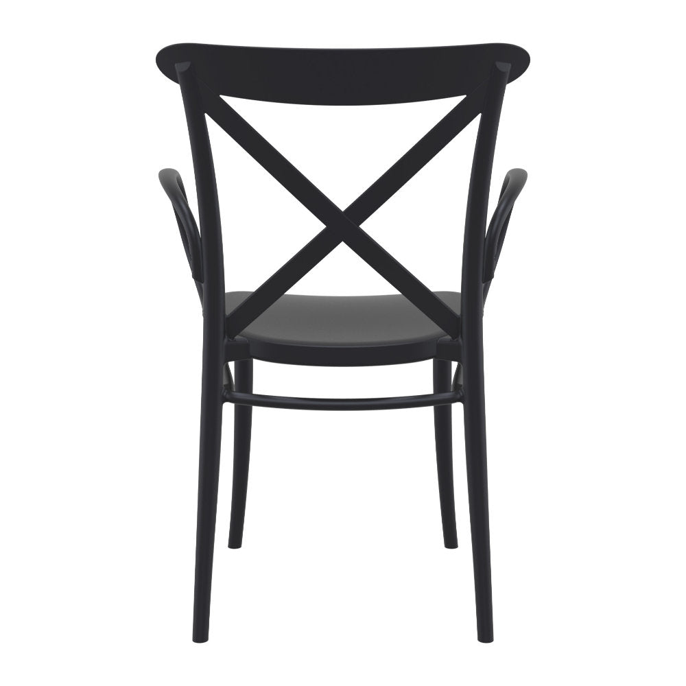 Compamia Cross XL Resin Outdoor Chair Black/Dark Gray/Taupe/Olive Green/White - Set of 2