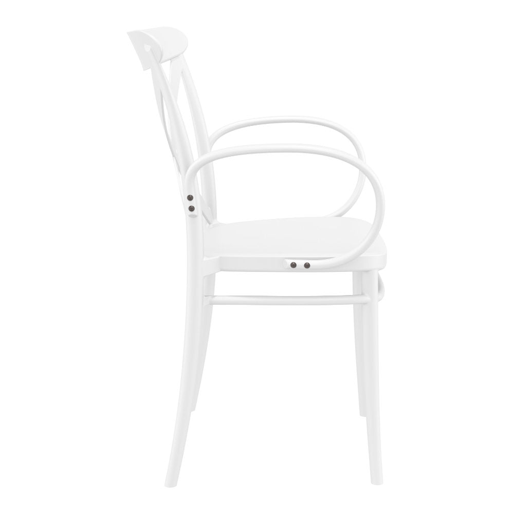 Compamia Cross XL Resin Outdoor Chair Black/Dark Gray/Taupe/Olive Green/White - Set of 2
