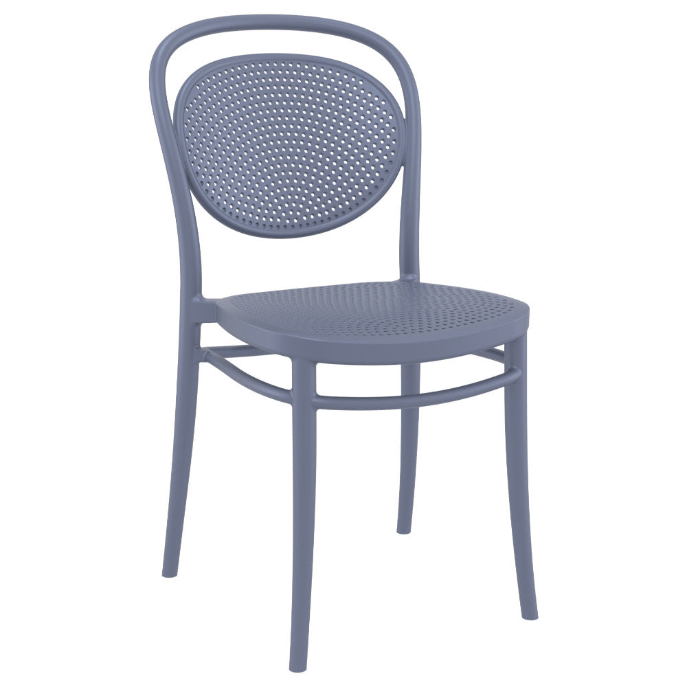 Compamia Marcel Resin Outdoor Chair Black/Dark Gray/Taupe/Olive Green/White - Set of 2