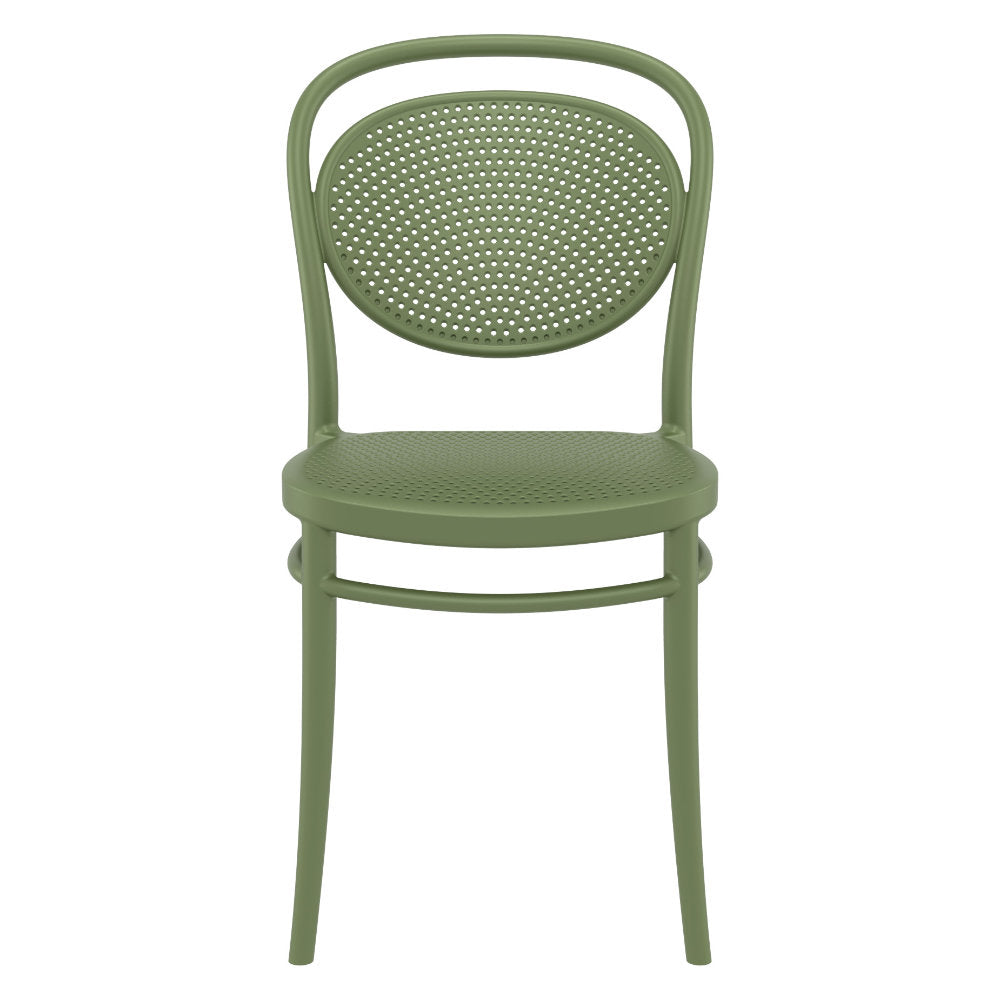 Compamia Marcel Resin Outdoor Chair Black/Dark Gray/Taupe/Olive Green/White - Set of 2