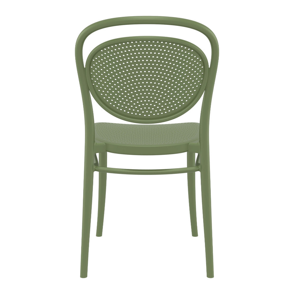 Compamia Marcel Resin Outdoor Chair Black/Dark Gray/Taupe/Olive Green/White - Set of 2