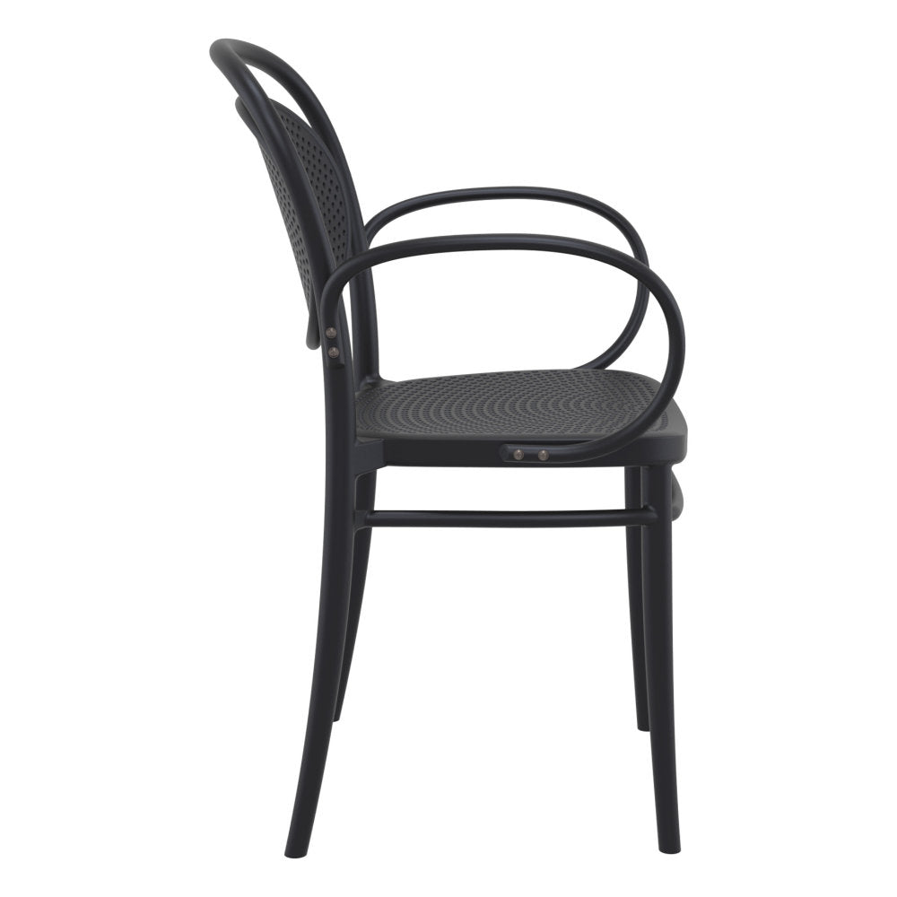 Compamia Marcel XL Resin Outdoor Chair Black/Dark Gray/Taupe/Olive Green/White - Set of 2