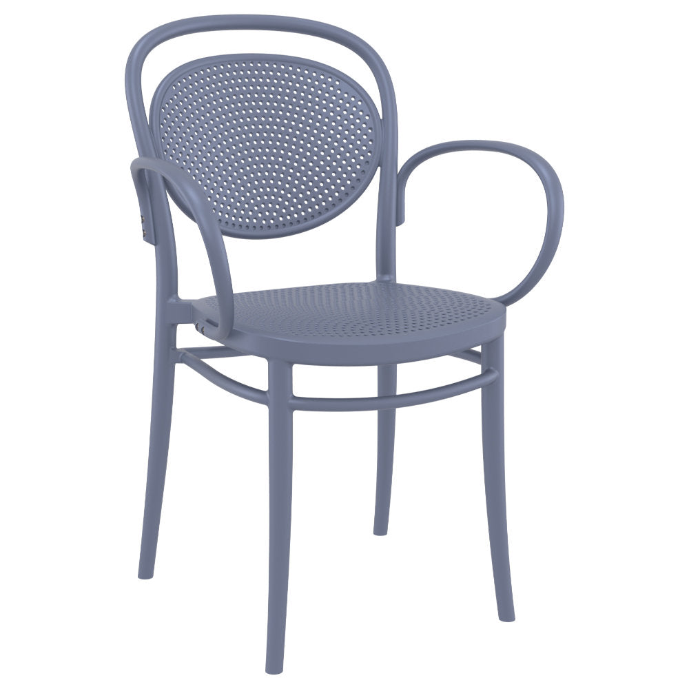 Compamia Marcel XL Resin Outdoor Chair Black/Dark Gray/Taupe/Olive Green/White - Set of 2