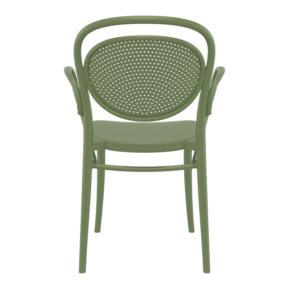 Compamia Marcel XL Resin Outdoor Chair Black/Dark Gray/Taupe/Olive Green/White - Set of 2