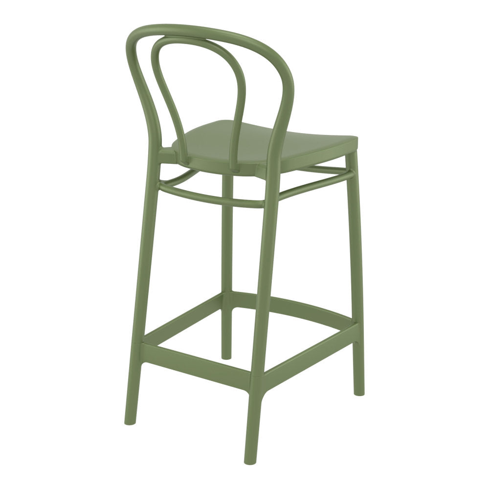 Compamia Victor Counter Stool Black/Dark Gray/Taupe/Olive Green/White - Set of 2