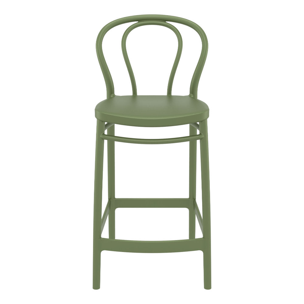 Compamia Victor Counter Stool Black/Dark Gray/Taupe/Olive Green/White - Set of 2