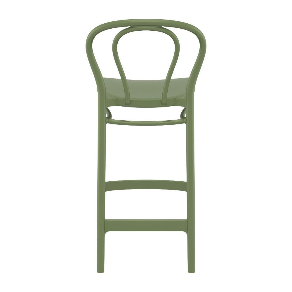 Compamia Victor Counter Stool Black/Dark Gray/Taupe/Olive Green/White - Set of 2