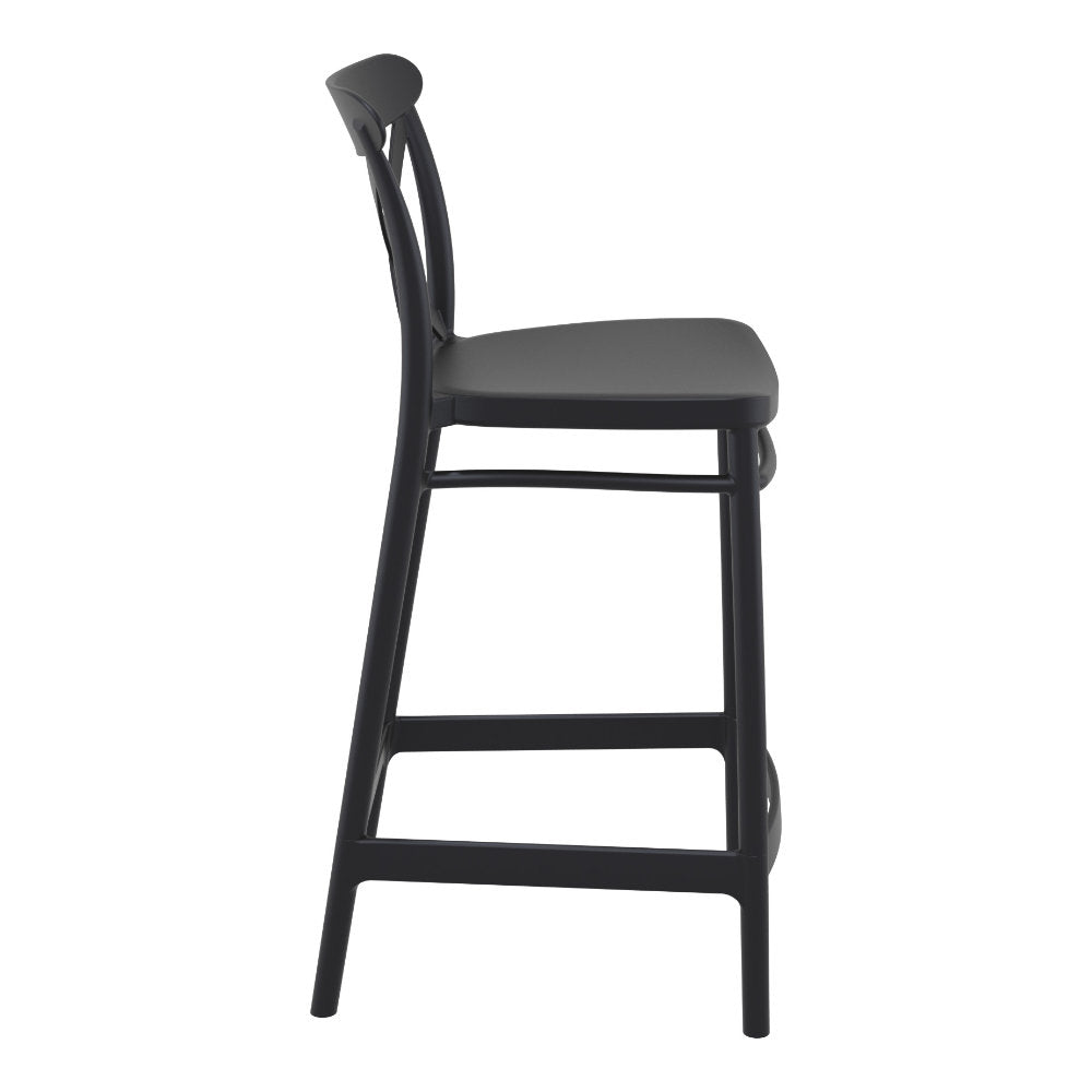 Compamia Cross Counter Stool Black/Dark Gray/Taupe/Olive Green/White - Set of 2