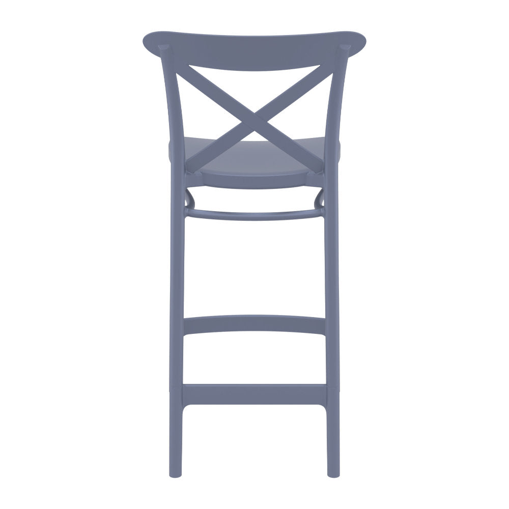 Compamia Cross Counter Stool Black/Dark Gray/Taupe/Olive Green/White - Set of 2