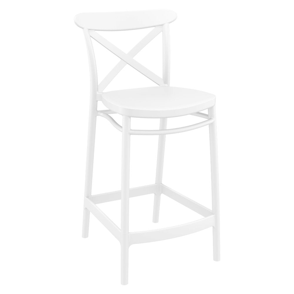 Compamia Cross Counter Stool Black/Dark Gray/Taupe/Olive Green/White - Set of 2
