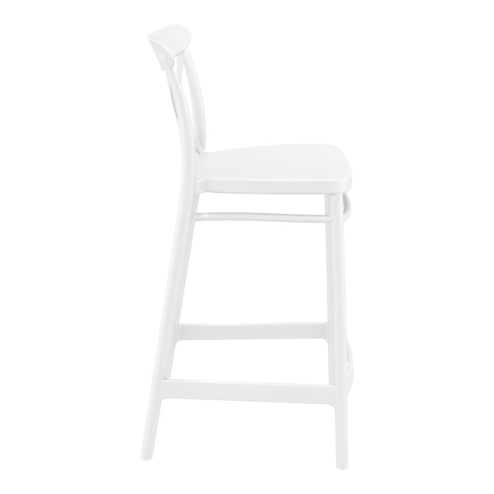Compamia Cross Counter Stool Black/Dark Gray/Taupe/Olive Green/White - Set of 2