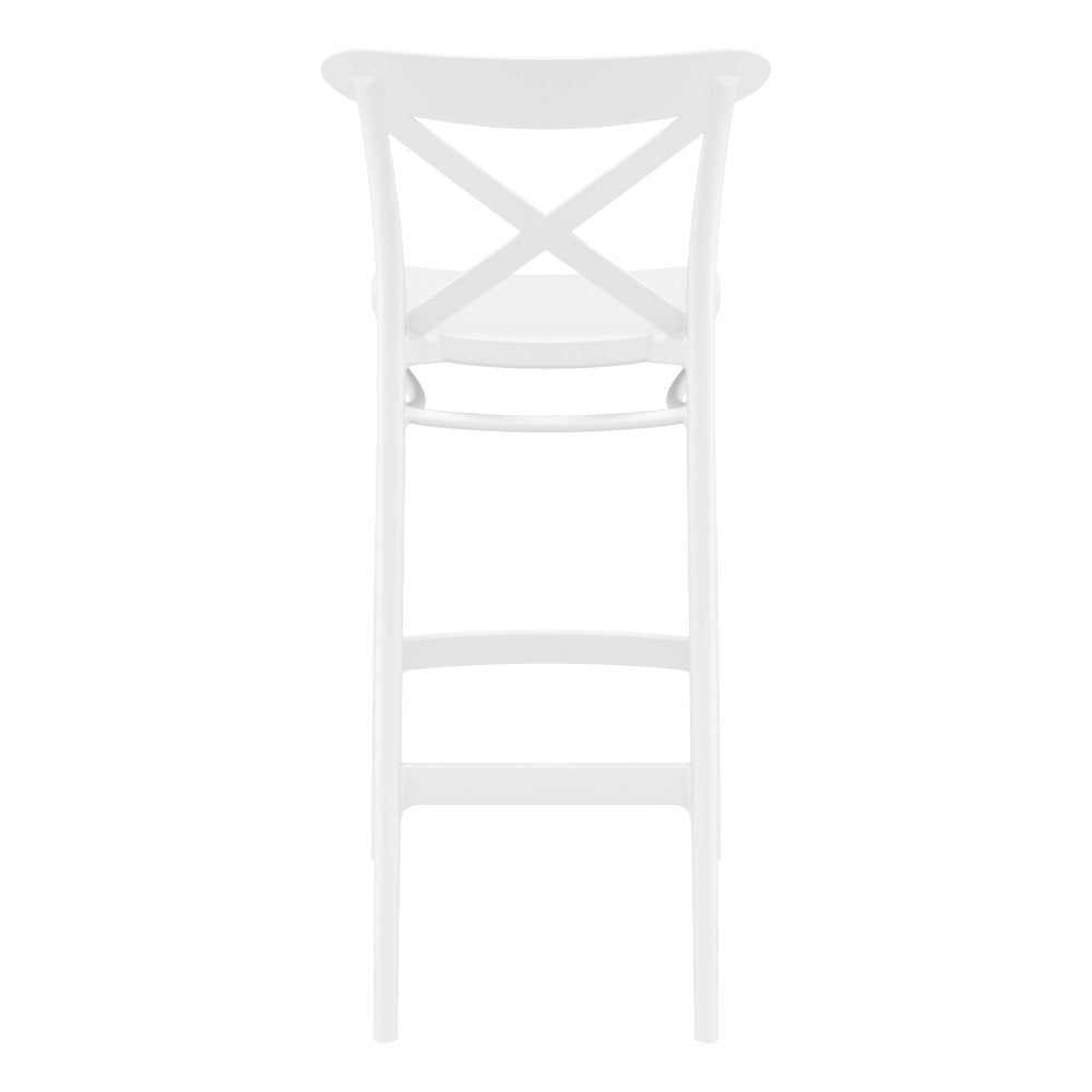 Compamia Cross Bar Stool Black/Dark Gray/Taupe/Olive Green/White - Set of 2