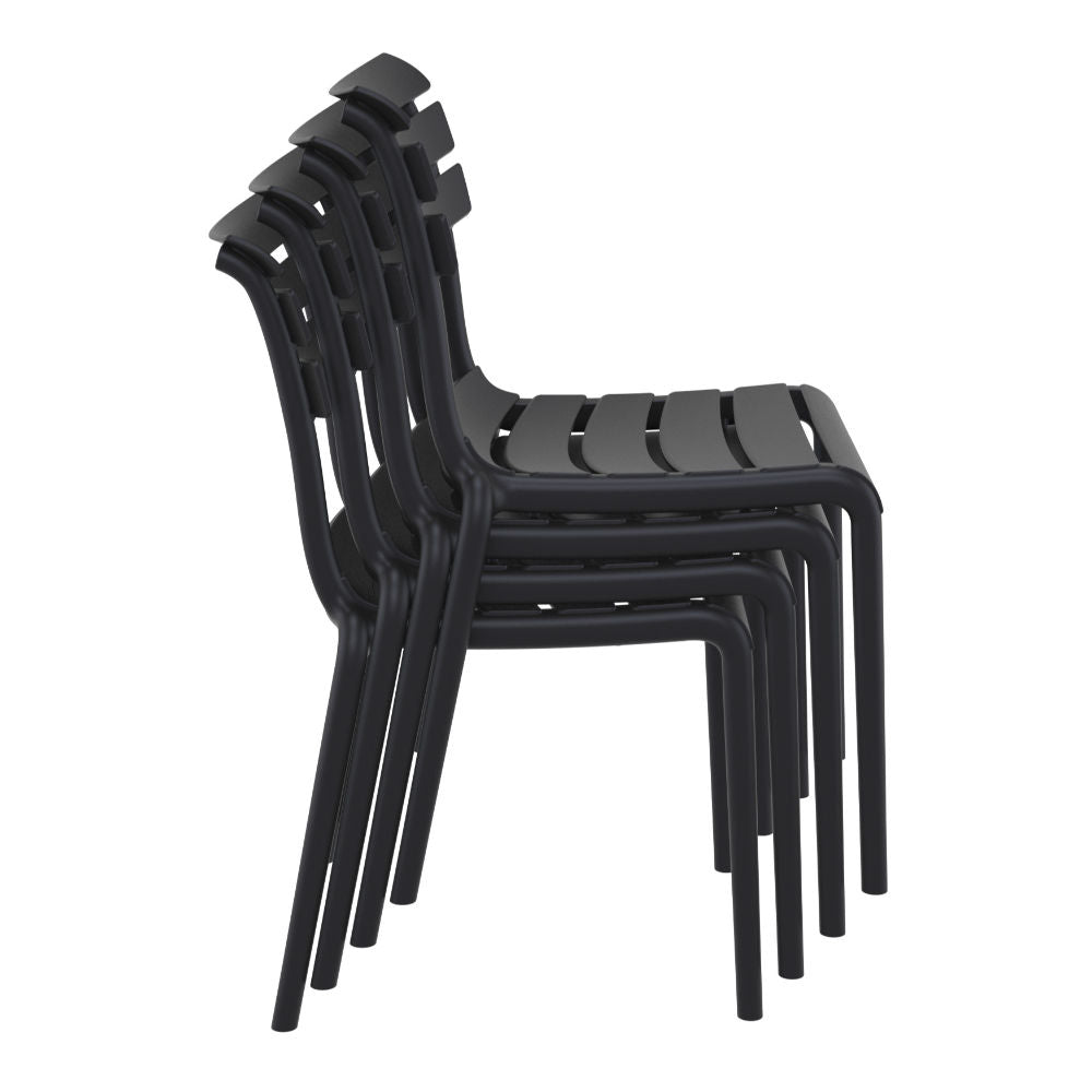 Compamia Helen Resin Outdoor Chair In Black/Dark Gray/Taupe/Marsala/Olive Green/White - Set of 2