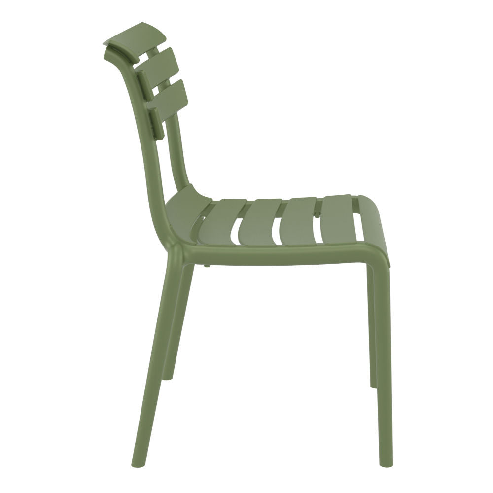 Compamia Helen Resin Outdoor Chair In Black/Dark Gray/Taupe/Marsala/Olive Green/White - Set of 2