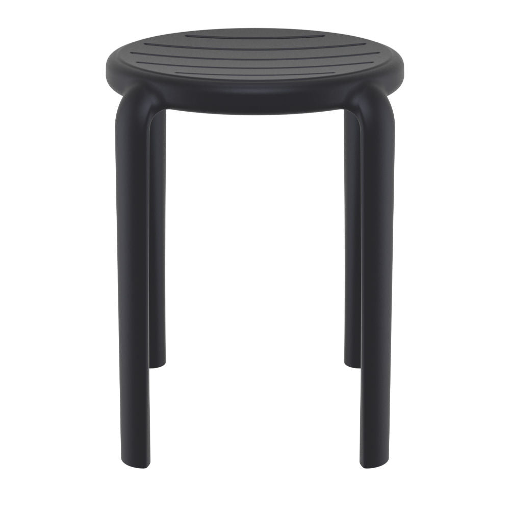 Compamia Tom Resin Dining Stool in Black/Dark Gray/Taupe/Marsala/Olive Green/White - Set of 2
