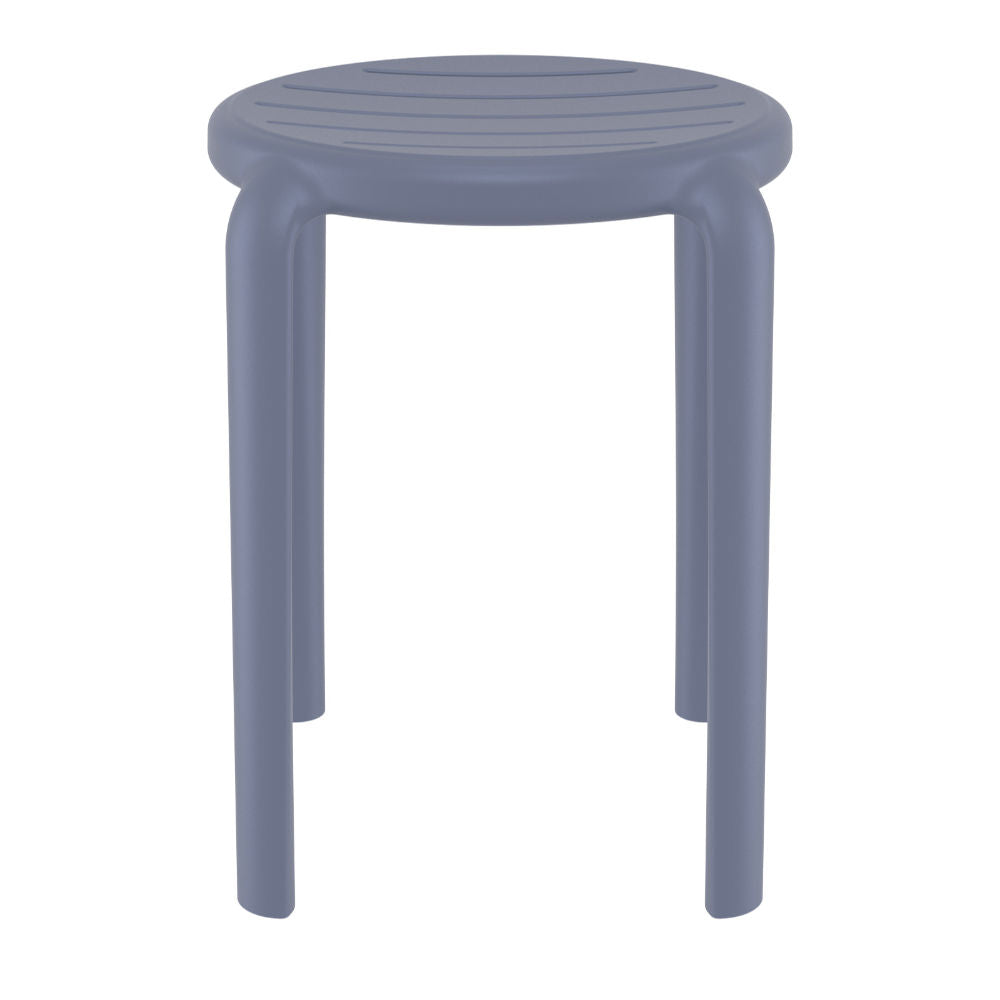 Compamia Tom Resin Dining Stool in Black/Dark Gray/Taupe/Marsala/Olive Green/White - Set of 2