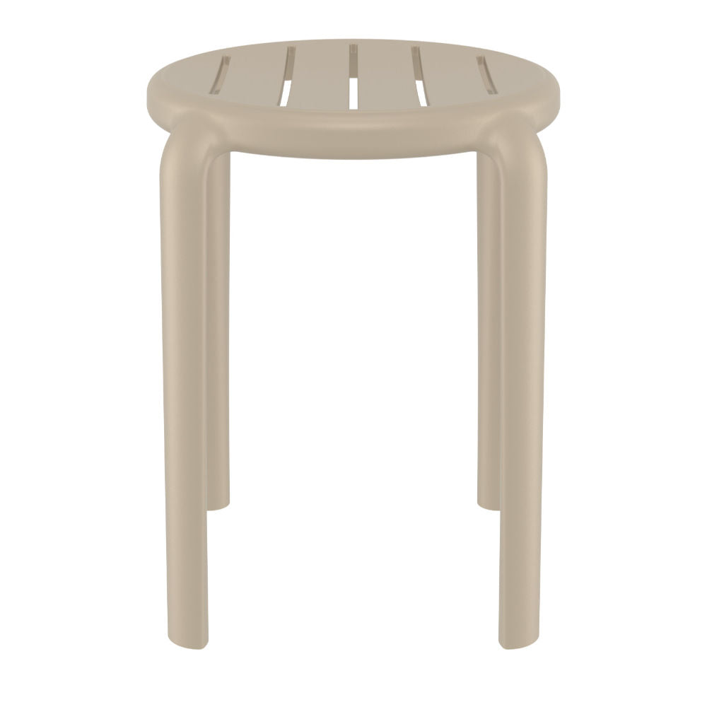 Compamia Tom Resin Dining Stool in Black/Dark Gray/Taupe/Marsala/Olive Green/White - Set of 2