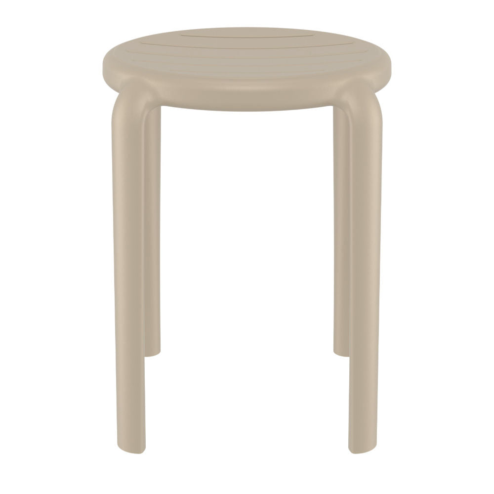 Compamia Tom Resin Dining Stool in Black/Dark Gray/Taupe/Marsala/Olive Green/White - Set of 2