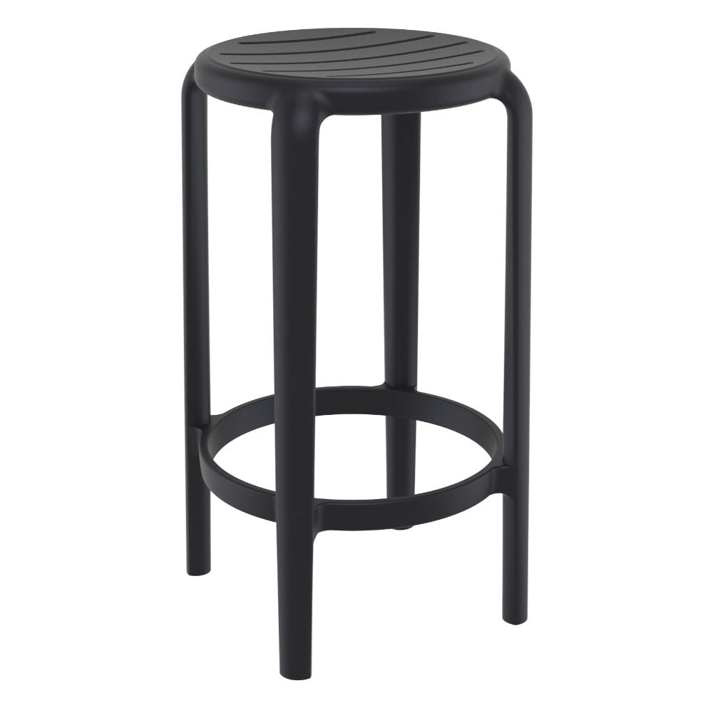 Compamia Tom Resin Counter Stool in Black/Dark Gray/Taupe/Marsala/Olive Green/White - Set of 2