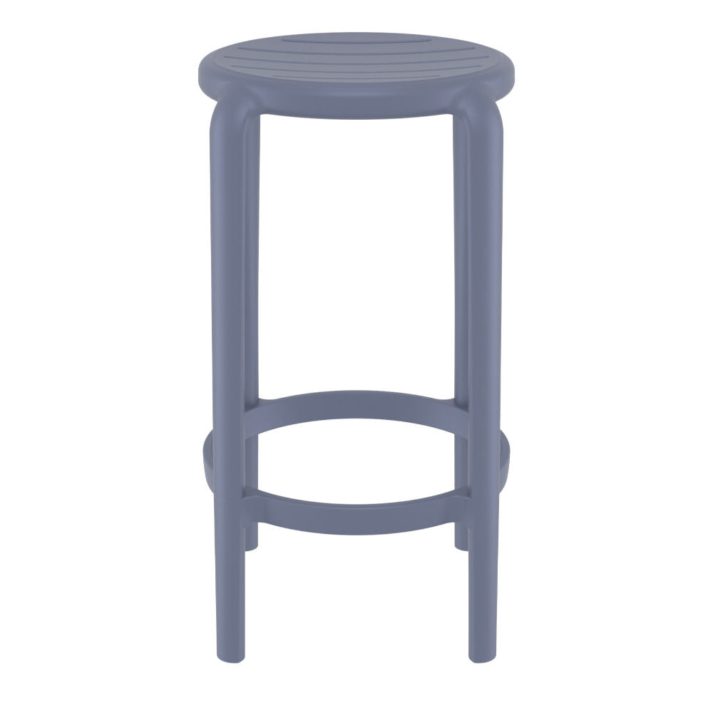 Compamia Tom Resin Counter Stool in Black/Dark Gray/Taupe/Marsala/Olive Green/White - Set of 2